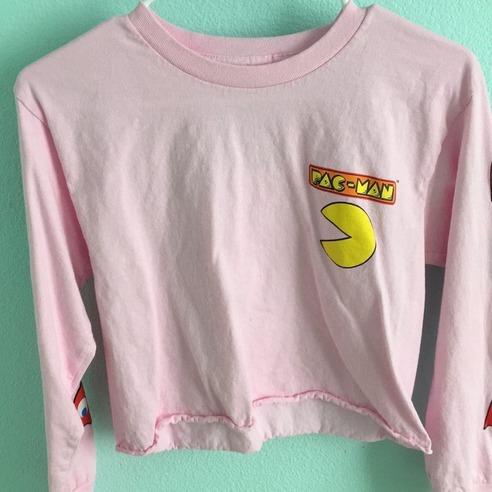 Pac man cropped shirt